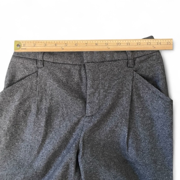 Banana Republic High Rise Tapered Italian Wool blend Size 8 Career Grey - Picture 13 of 13